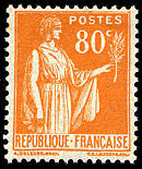 Image du timbre Type Paix 4ème série 80c orange