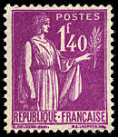 Image du timbre Type Paix 5ème série 1F40 lilas