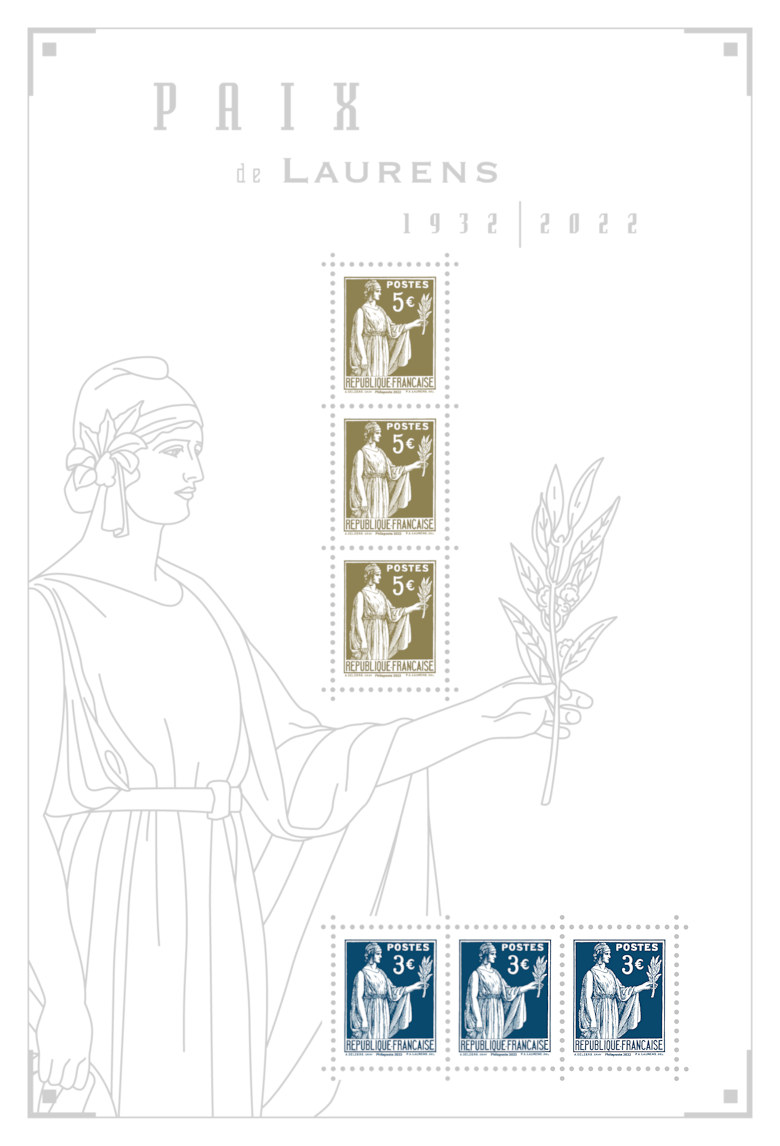 Image du timbre Paix de Laurens 1932-2022