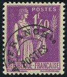 Image du timbre Type Paix  1F40 lilas préoblitéré