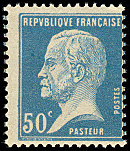 Image du timbre Pasteur, 50 c bleu