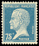 Image du timbre Pasteur, 75 c bleu