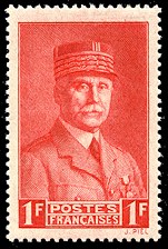 Image du timbre Maréchal Pétain, type Piel, 1 F