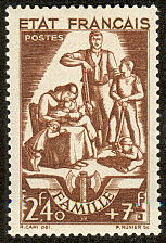 Image du timbre Famille