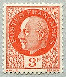 Image du timbre Maréchal Pétain, type Bersier, 3 F orange
