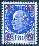 Image du timbre Maréchal Pétain, type Bersier, surchargé