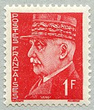Image du timbre Pétain, type Hourriez, 1 F rouge