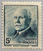 Image du timbre Maréchal Pétaintype Bouguenec, 5 F vert-bleu