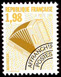 Image du timbre L´accordéon 1 F 98