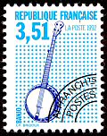 Image du timbre Le banjo 3 F 51