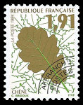 Image du timbre Feuille de chêne 1 F 91