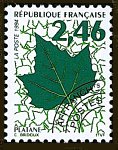 Image du timbre Feuille de platane 2 F 46