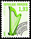 Image du timbre La harpe 1 F 93