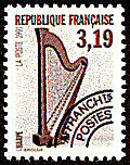 Image du timbre La harpe 3 F 19