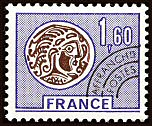 Image du timbre Monnaie gauloise 1F60