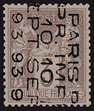 Image du timbre Type Sage 3c bistre sur jaune