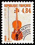 Image du timbre Le violon 4 F 84