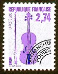 Image du timbre Le violon 2 F 74