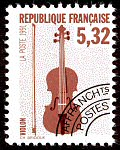 Image du timbre Le violon 5 F 32