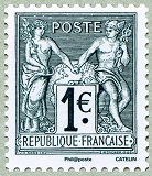 Image du timbre Le type Sage 1876 à 1 euro type II  U/N