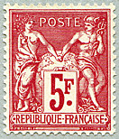 Image du timbre Groupe «Paix et Commerce» Type Sage 5F carmin
-
Exposition philatélique internationale de Paris