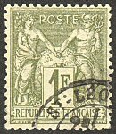 Image du timbre Groupe «Paix et Commerce»Type Sage 1F bronze