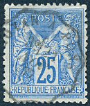 Image du timbre Groupe «Paix et Commerce»Type Sage 25c bleu