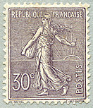 Image du timbre Semeuse lignée 30c lilas