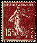 Image du timbre Semeuse camée 2ème série 15c brun-lilas