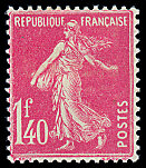 Image du timbre Semeuse camée 2ème série 1F40 rose