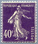 Image du timbre Semeuse fond plein sans sol 40 c violet type II