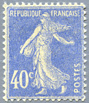 Image du timbre Semeuse fond plein sans sol 40 c outremer type II