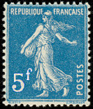 Image du timbre Semeuse 5 F bleuExposition philatélique de Strasbourg 1927