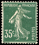 Image du timbre Semeuse camée 35c vert
