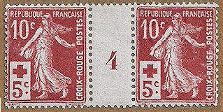 Image du timbre Semeuse camée 10c + 5 c millésime 4