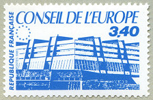 Image du timbre Le bâtiment du Conseil - Strasbourg - 3,40 F