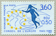 Image du timbre Conseil de l'Europe 1949-1989 - 3,60 F  0,50 écu