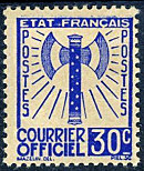 Image du timbre Courrier officiel 30c