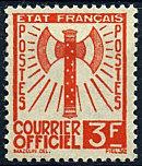 Image du timbre Courrier officiel 3 F