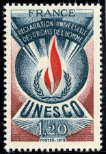 Image du timbre Déclaration universelle des Droits de l'Homme 1,20 F
