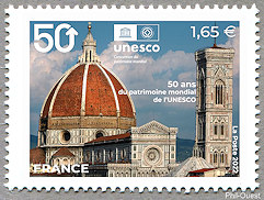 Image du timbre 50 ans du patrimoine mondial de l'UNESCO