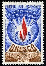 Image du timbre Déclaration universelle des Droits de l'Homme 0,50 F