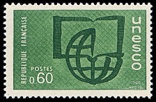 Image du timbre Campagne d'alphabétisation-0,60 F vert et vert foncé