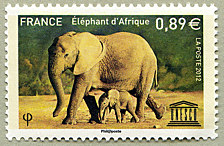 Image du timbre Éléphant d'Afrique