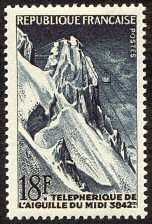Image du timbre Téléphérique de l'Aiguille du Midi 3842m
