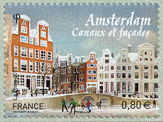 Image du timbre Amsterdam - Canaux et façades
