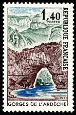 Image du timbre Gorges de l'Ardèche