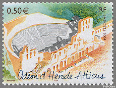Image du timbre Odéon d'Hérode Atticus
