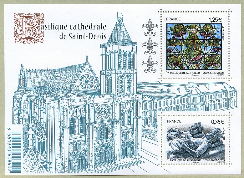 Image du timbre Basilique cathédrale de Saint-Denis