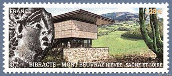 Image du timbre Bibracte - Mont Beuvray  - Nièvre - Saône-et-Loire